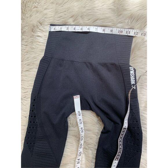 Gymshark Women's Perforated Performance Seamless Leggings Black Size XS - Picture 9 of 10